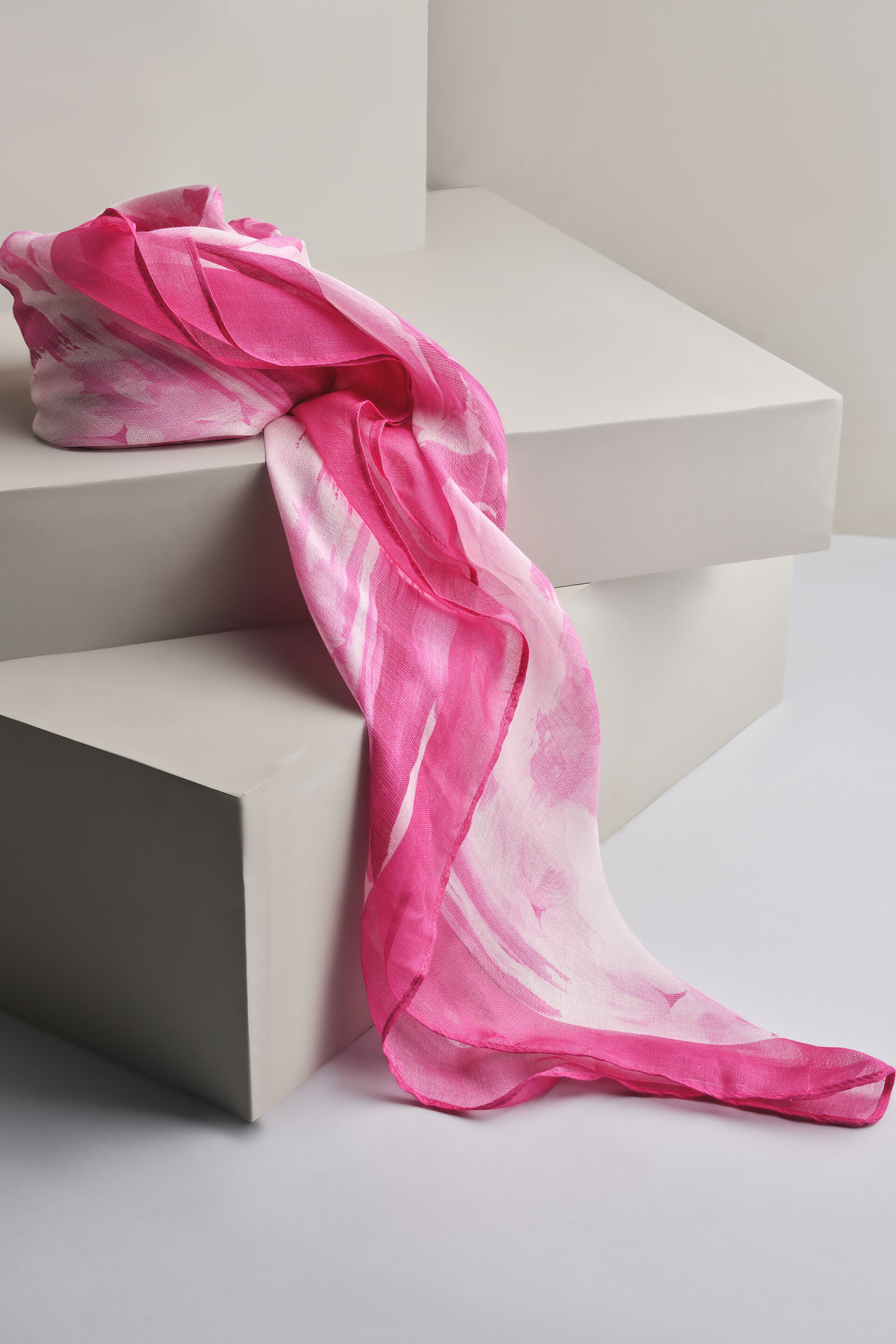 Pink Brush Stroke Scarf, , image 1